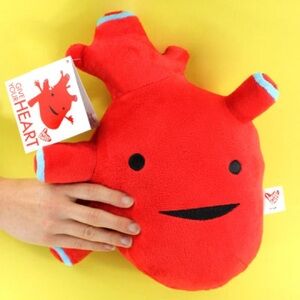 Red Plush Heart Stuffed Toy I heart guts